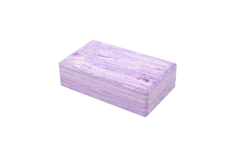 Vaken Marbled Yoga Block - Purple Marbled