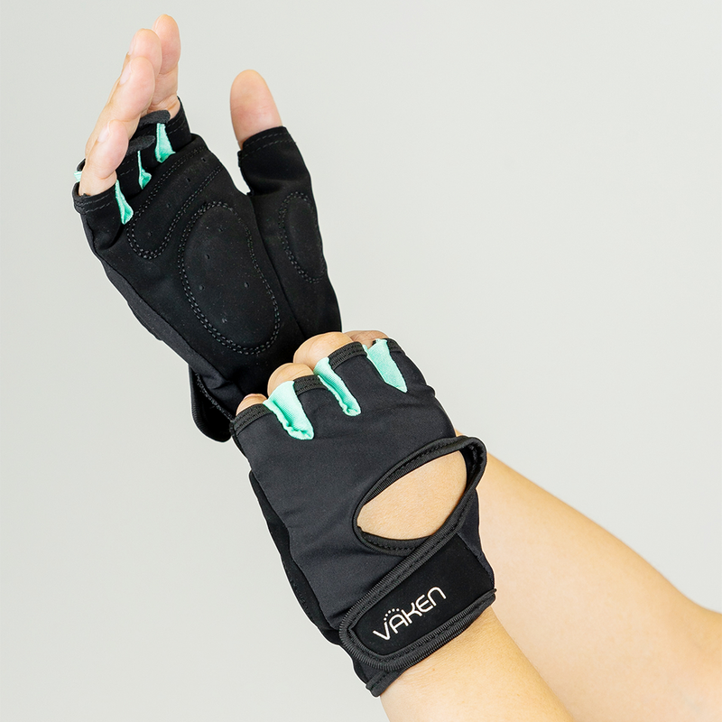 Vaken Training Glove Women - Black/Light Green