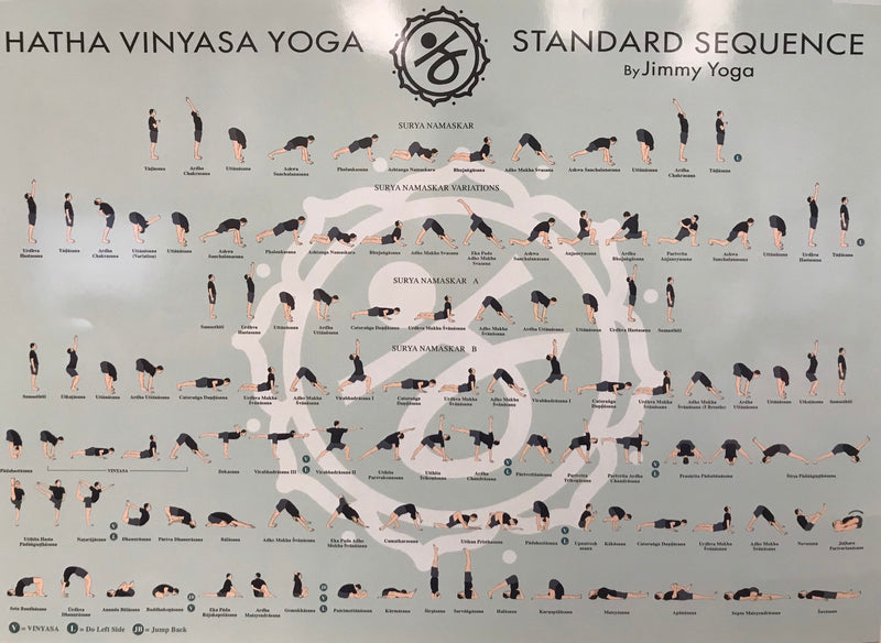 Book & Media Poster Hatha Vinyasa Yoga - Standard Sequence By Jimmy Yoga - N/A