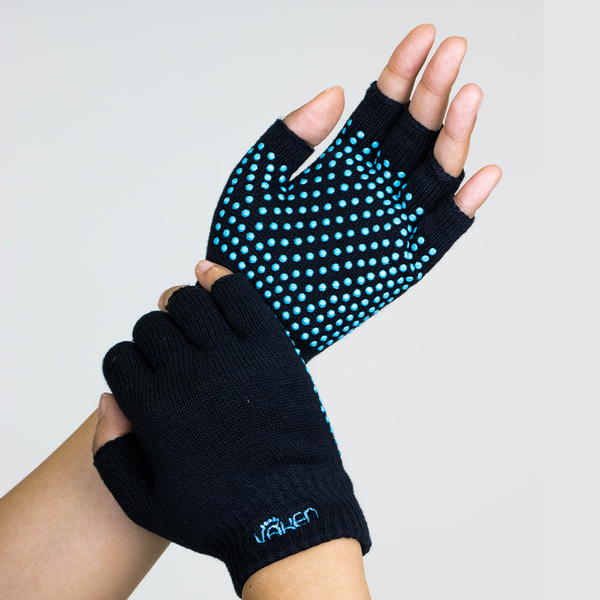 Vaken Grip Gloves-1 Pairs/Pack - Black Dot Green – YogaAum