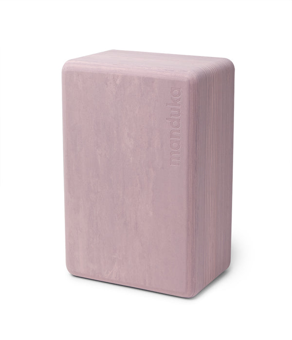 Manduka Recycled Foam Yoga Block - Cherry Blossom Marble