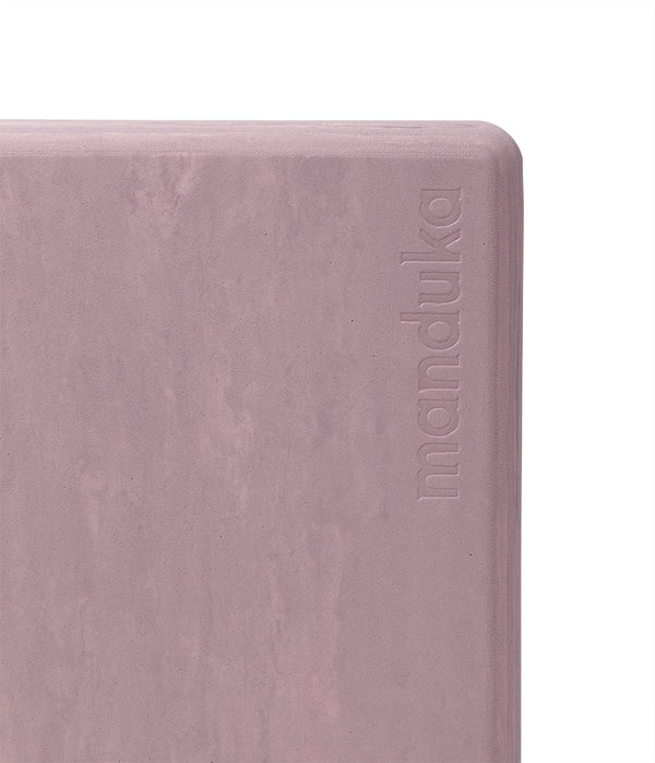 Manduka Recycled Foam Yoga Block - Cherry Blossom Marble