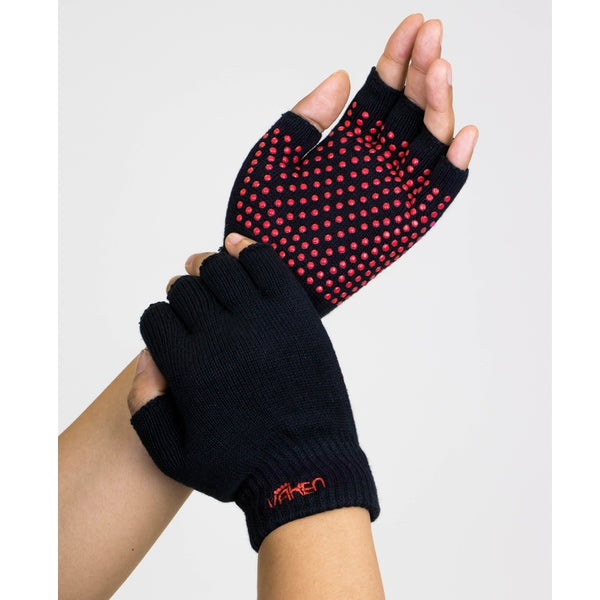 Vaken Grip Gloves-1 Pairs/Pack - Black Dot Fresh Pink