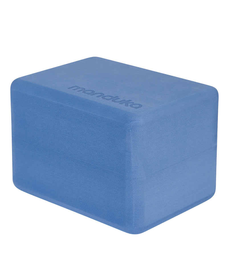 Manduka Recycled Foam Yoga Mini Block - Shade Blue – YogaAum