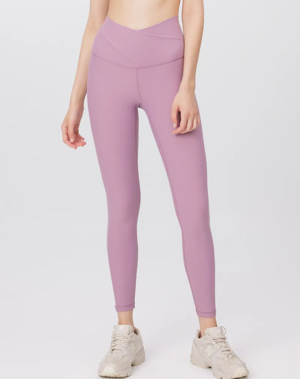 easyoga Lespiro Groove Mid-Rise Tights - R40 Lisianthus Pink
