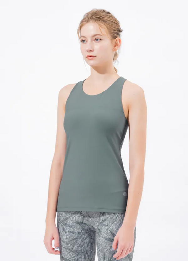 easyoga LESPIRO Grid Tank - G09 Dark Gray Green