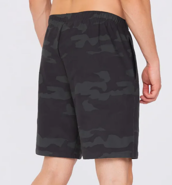 easyoga Lespiro Men's Springy Shorts - T09 Black Camouflage