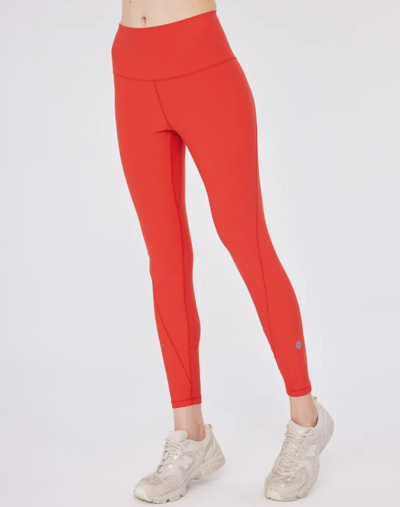 easyoga Lespiro Bubbles Mid-Rise Tights - R21 Berry Red