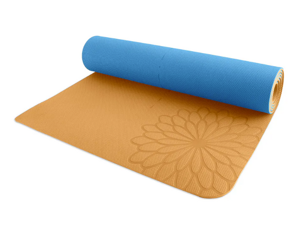 easyoga Premium Eco-care Yoga Mat Plus V.2 - Y04 Yellow Blue