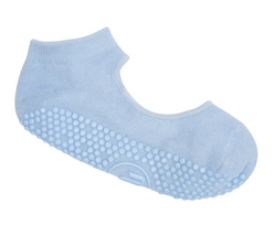 MoveActive Slide On Non Slip Grip Sock - Powder Blue