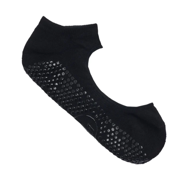 MoveActive Slide On Non Slip Grip Sock - Classic Black