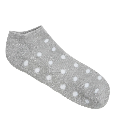 MoveActive Classic Low Rise Non Slip Grip Socks - Sparkle Sports Steel