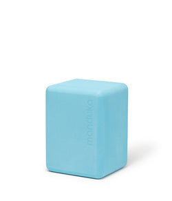 Manduka Recycled Foam Yoga Mini Block - Aqua