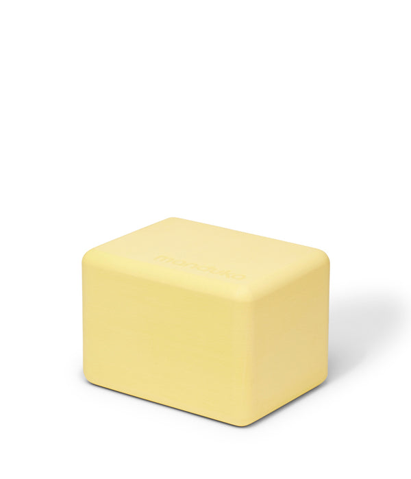 Manduka Recycled Foam Yoga Mini Block - Lemon