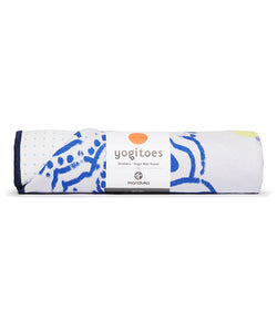 Yogitoes® yoga towel - Chakra Print Blue