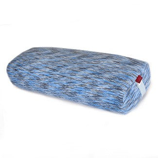 easyoga Premium Dual Handle Yoga Bolster - D31 Blue Gray Stripe