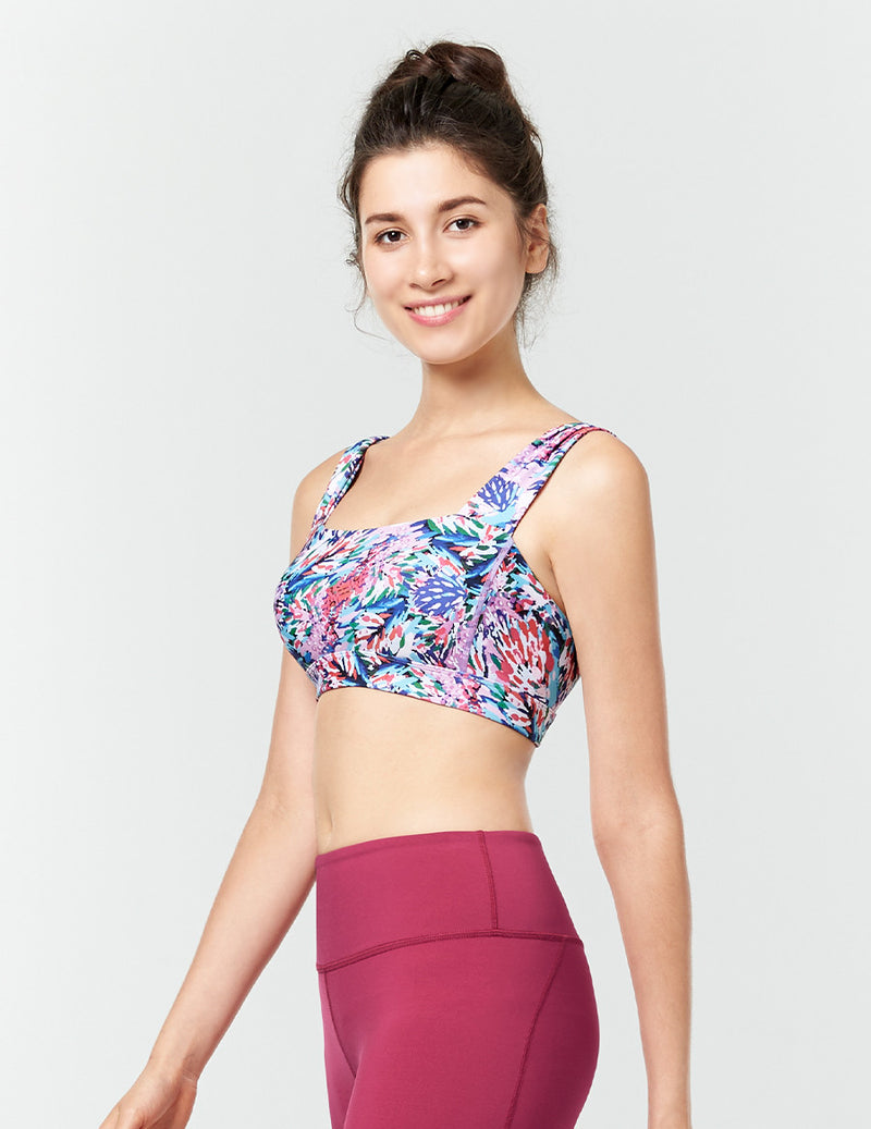 easyoga LA-VEDA Espiral Twinning Bra2 - FD5 Oil Paint Bloom