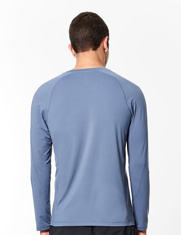 easyoga LESPIRO Excel Men's Long Sleeves - B34 Ash blue