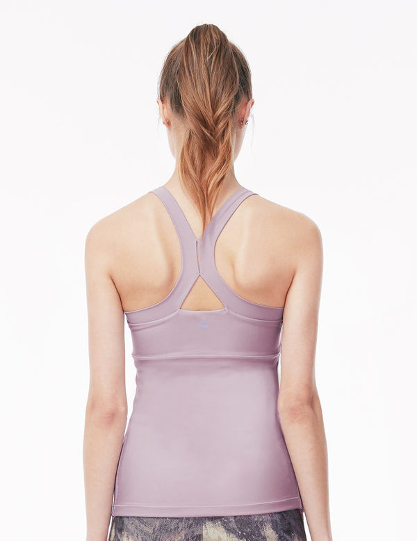 easyoga LA-VEDA U-Shirred Tank13 - P18 Foggy Purple