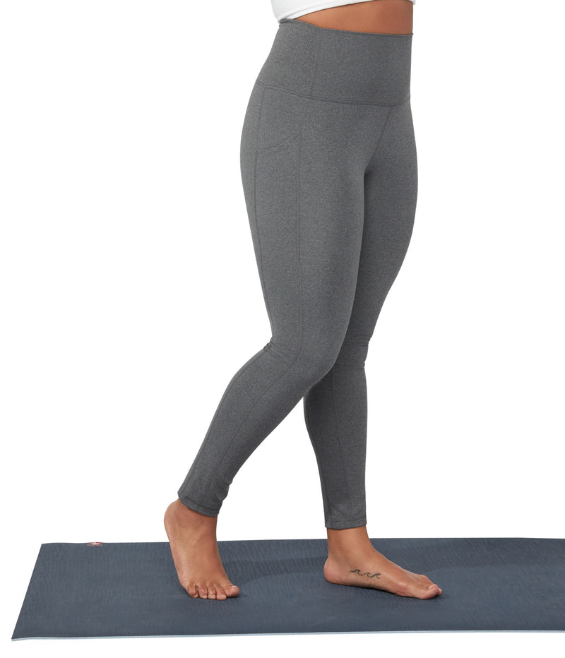 Manduka Apparel - Women's Renew Legging1 - Heathered Grey