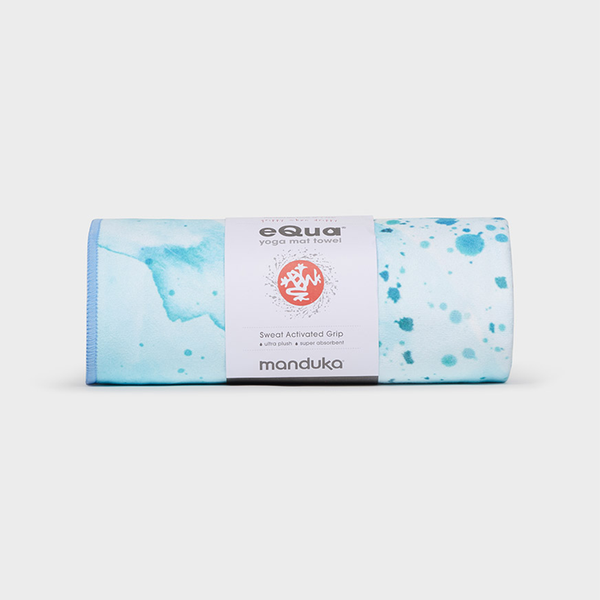 Manduka eQua® Mat Towel - Splatter Splash Blue