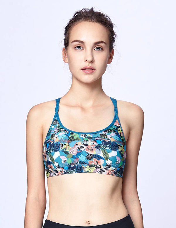 easyoga LA-VEDA Glittery Bra - F86 Blooming Season