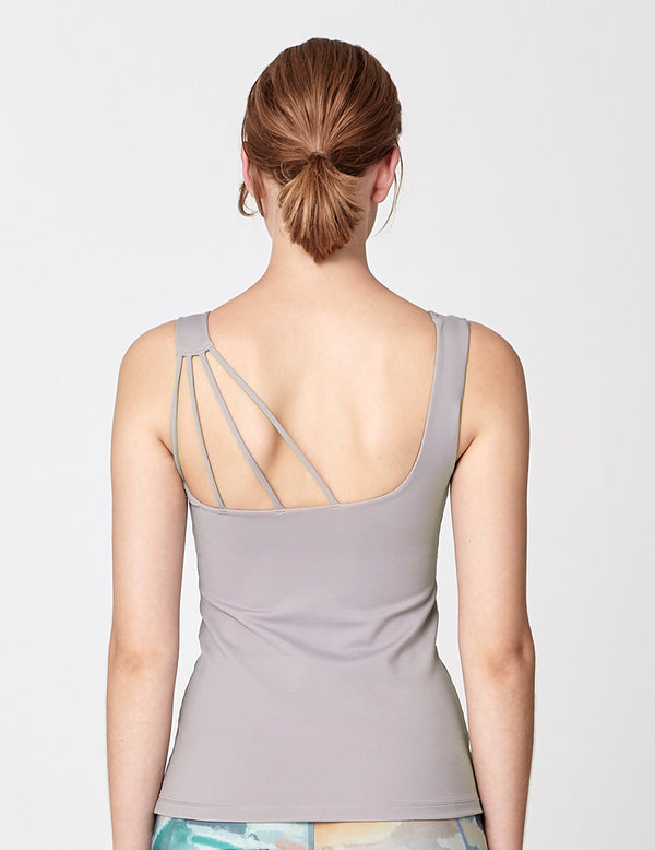 easyoga LESPIRO Cordial Tank - X07 Gray/Peach Powder