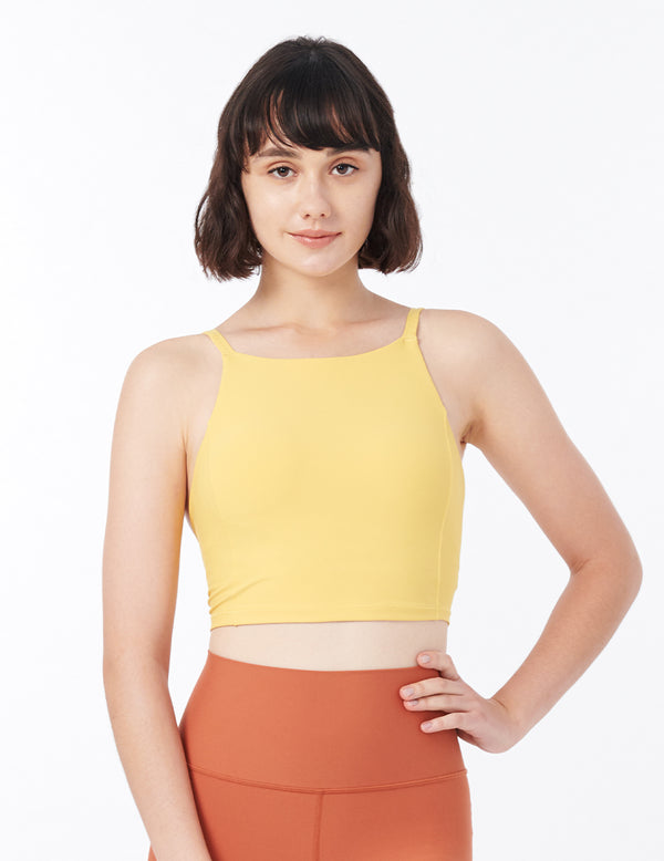 easyoga LESPIRO High Neck Cropped Tank - Y4 Ginger