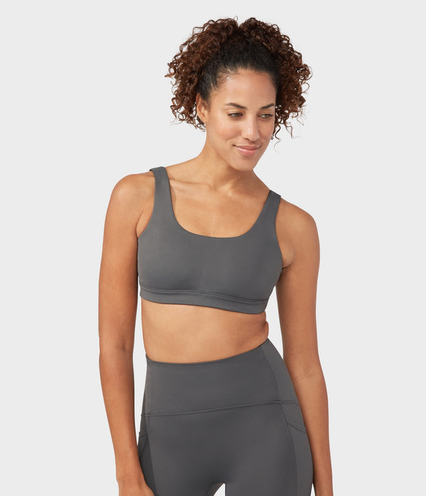 Manduka Apparel - Women's PRO Bra - Double Strap - New Grey