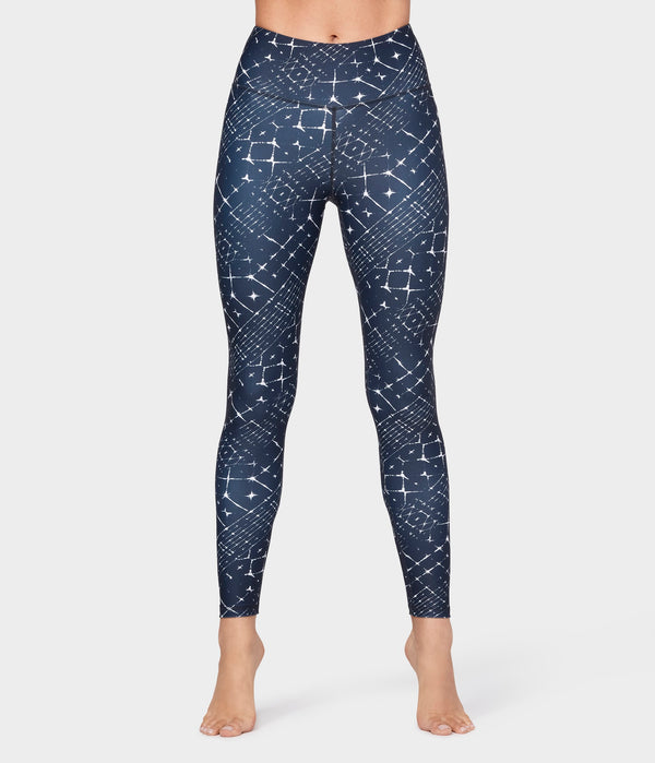 Manduka Apparel - Women's Star Gaze Legging - Blue Multi