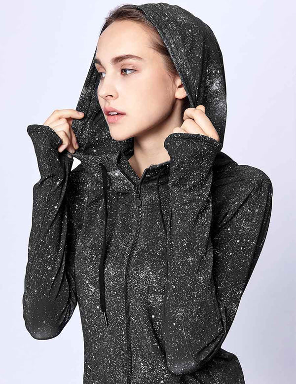 easyoga LA-VEDA Belief in HER Hooded  Jacket - F75 Galaxy Night