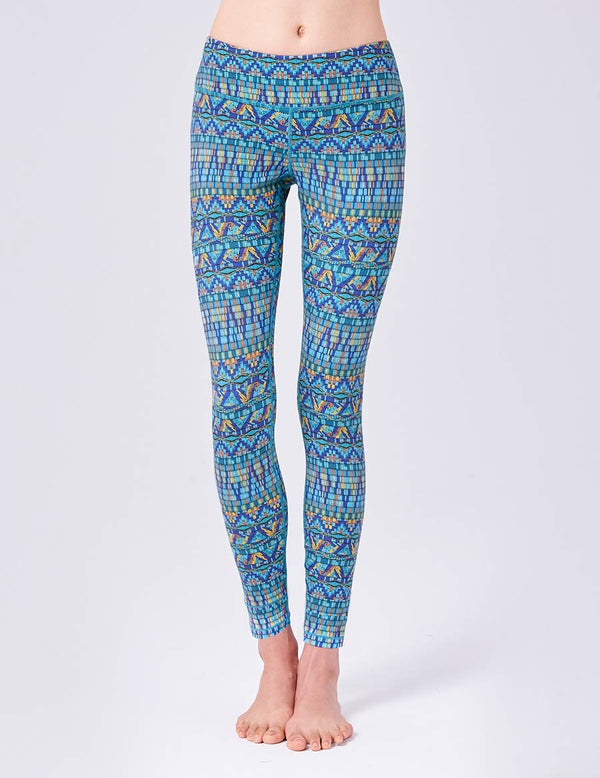 easyoga LA-VEDA Twiggy Core Pants - F69 Aboriginal Totem