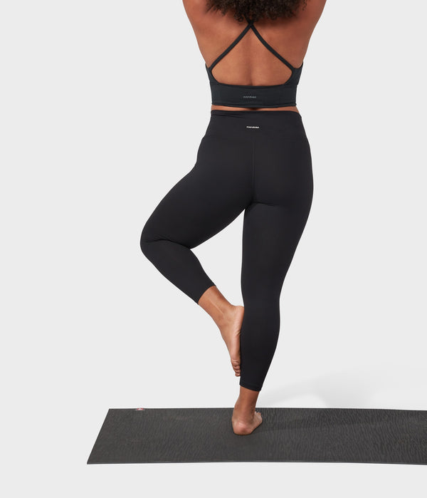 Manduka Apparel - Women's Performance Legging - High Rise W/Media Pocket - Black