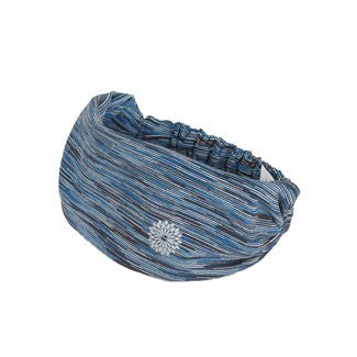 easyoga LESPIRO Broad Headband1 306 - D31 Blue Gray Stripe