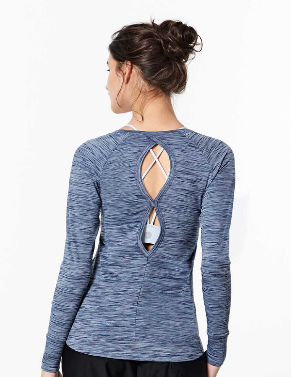 easyoga LA-VEDA Ripplet Long Sleeve - M13 M-Blue