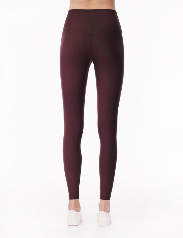 easyoga LESPIRO Glossy Slim Tights5 - P19 Blackberry Purple