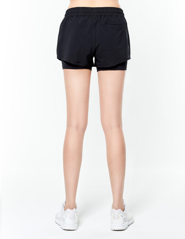 easyoga Lespiro Blitz Run Shorts - L1 Black