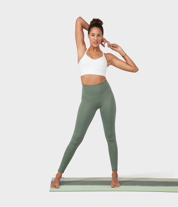 Manduka Apparel - Women's Performance Legging - High Rise W/Media Pocket - Laurel Wreath