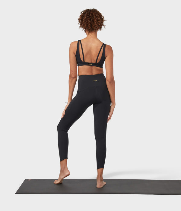 Manduka Apparel - Women's PRO Legging - High Rise 7/8 W/Pocket - Black