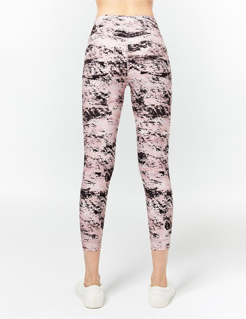 easyoga LA-VEDA Twiggy Core Cropped Tight1 - FC5 Mottled Pink