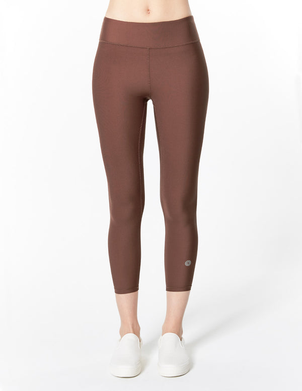 easyoga LA-VEDA Twiggy Core Cropped Tight - C1 Brown