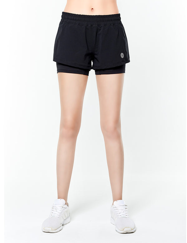 easyoga Lespiro Blitz Run Shorts - L1 Black