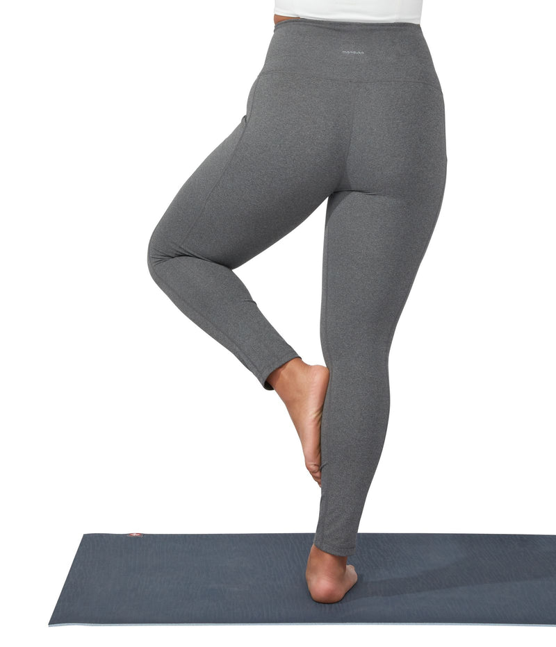Manduka Apparel - Women's Renew Legging1 - Heathered Grey