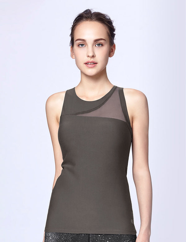 easyoga LA-VEDA Ethereal Look Me Up  Tank - A7 I-Gray