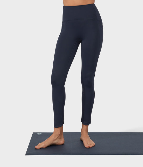 Manduka Apparel - Women's PRO Legging - High Rise 7/8 W/Pocket - Dark Sapphire