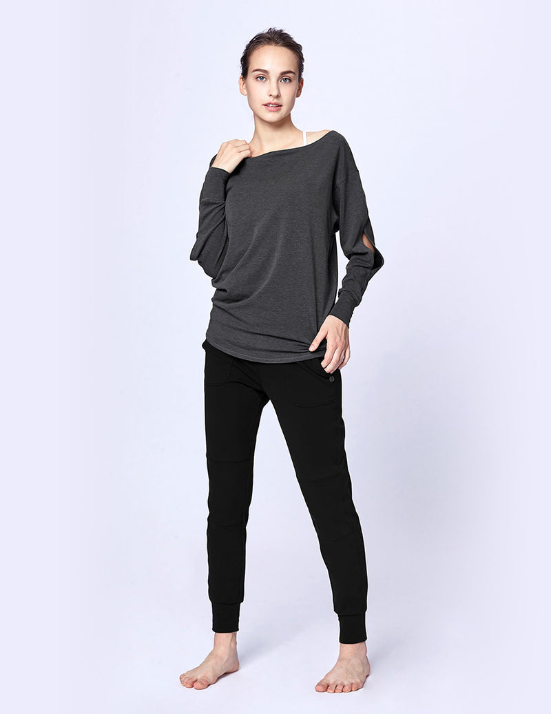 easyoga LA-VEDA Multipro Made Me Long  Sleeve - M29 M-Mid Gray