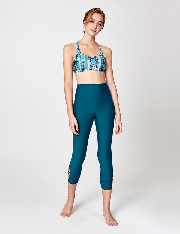 easyoga LA-VEDA Lithe Me Bra - F99 Oil Painty Blue