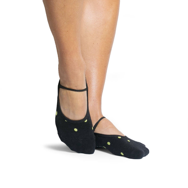 Pointe Studio Shay Dance Sock - Black Green