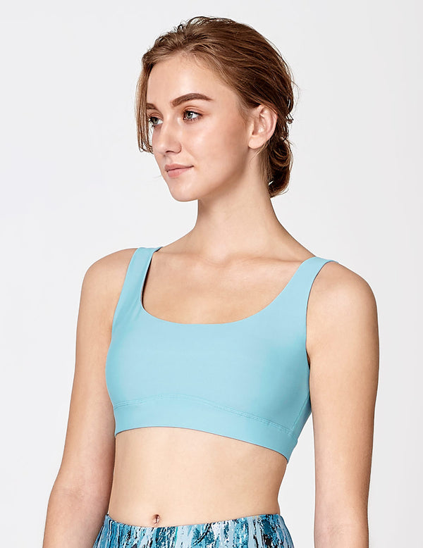 easyoga LA-VEDA Limber Up Bra - B32 Porcelain Blue