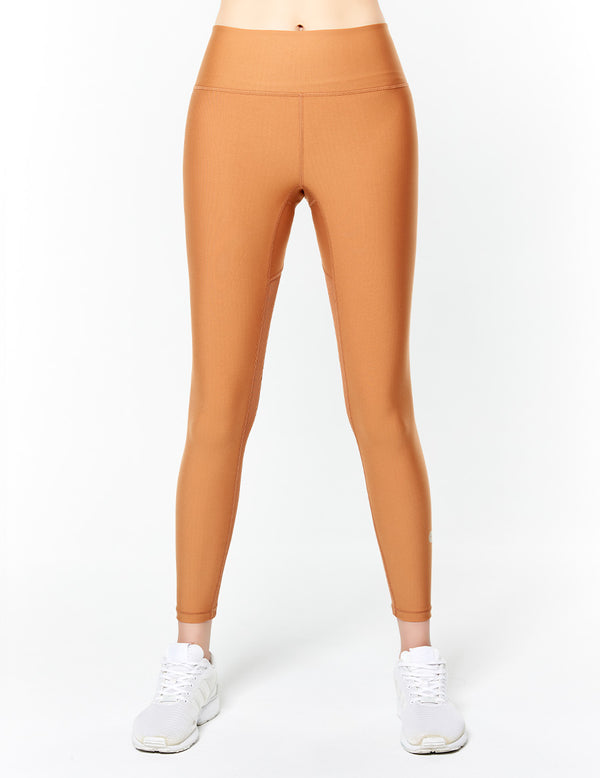 easyoga LESPIRO Groovon's Inwards Gym Tights - C10 Caramel Brown